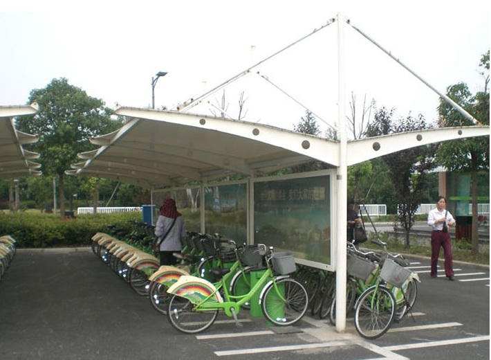 自行车棚膜结构