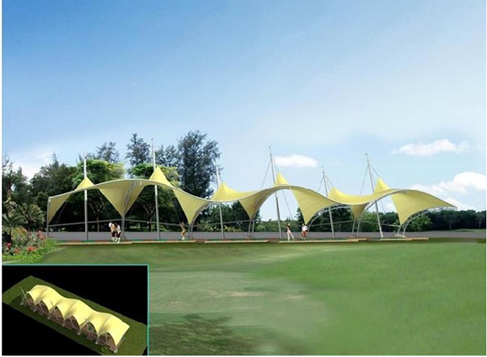 高尔夫球场膜结构