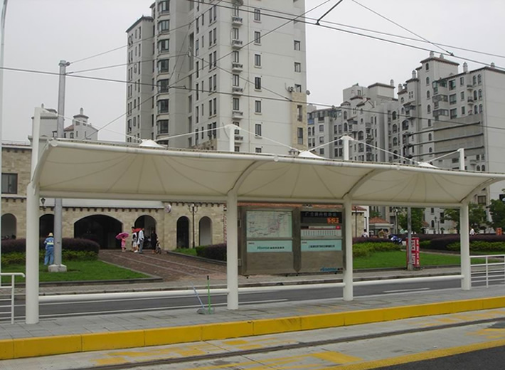 公交站台膜结构